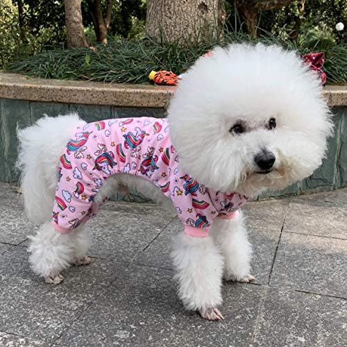 CuteBone Small Dogs Outfit Soft Puppy Onesies Pjs Dog Pajamas Pet Coat Cat Apparel Comfy Doggie Jumpsuit Bodysuit for All Seasons - Image 2