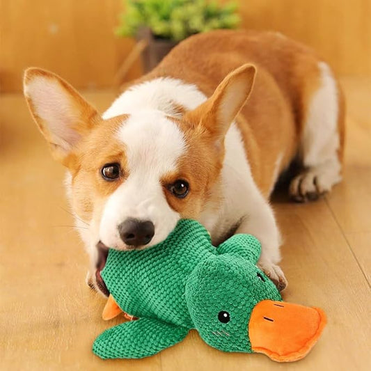 Dog Toys for Aggressive Chewers,2025 Upgraded Dog Chew Toys for Small Large Dogs,Indestructible Puppy Teething Toys,Plush Yellow Stuffed Duck Toy (Yellow, Large)
