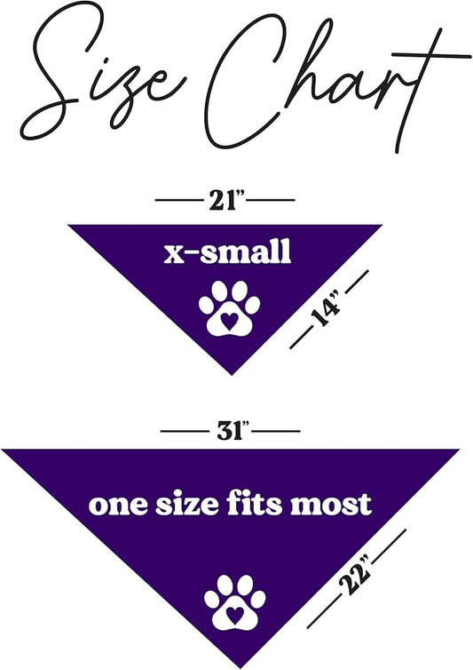 Do Not Pet Dog Bandana (Purple, XS 157)