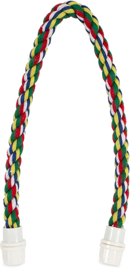 JW Pet Comfy Perch For Birds Flexible Multi-color Rope, Small - 21" Length
