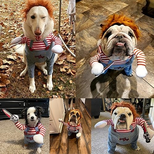 Pet Halloween Costume, Dog Funny Costume Halloween Cosplay Outfits Cute Clothes Adjustable Party Dress Up Apparel Accessories for Small Medium Large Dogs (Medium) - Image 4