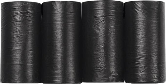 80 Count Cat Litter Waste Bags for Scooping, Black, 5 Liters