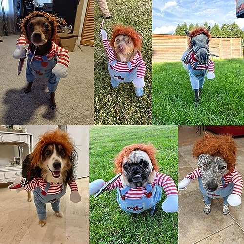 Pet Halloween Costume, Dog Funny Costume Halloween Cosplay Outfits Cute Clothes Adjustable Party Dress Up Apparel Accessories for Small Medium Large Dogs (Medium) - Image 6
