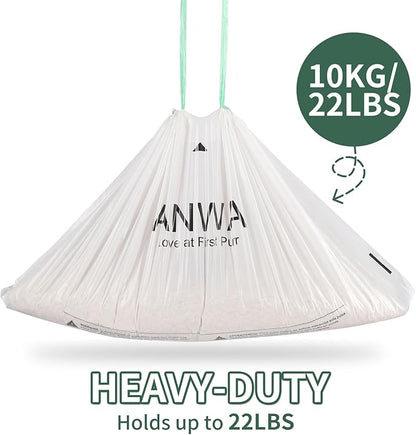 ANWA 120 Count Cat Litter Box Liners for Automatic Cat Litter Box and Litter Box Robot 4/5, Heavy-Duty, Extra Thick, Economy Bulk Pack