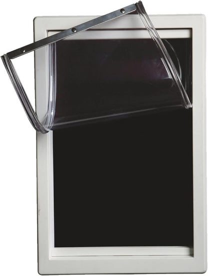 IDEAL PET PRODUCTS Since 1979 Ideal Pet Products Screen Guard Pet Door, Extra Large, 10.5" x 15" Flap Size, White