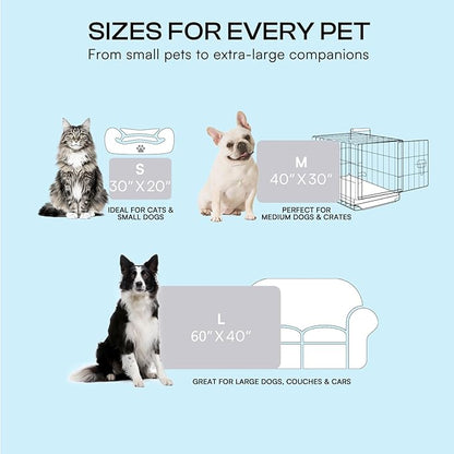 Luciphia Premium Dog Cooling Mat Non-Slip Q-MAX>0.5 Self-Cooling Pad for Small Pet Cat Indoor Portable Kennel Puppy Bed for Summer Crate Pad for Dog Washable Light Grey 20x30 inches
