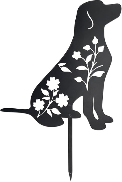 Labrador Retriever Garden Stake - Durable Outdoor Dog Statue for Lawn Décor