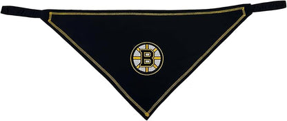 Pets First NHL Boston Bruins TIE Bandana, Size Small/Medium. Dog Bandana Scarf Bib for Pet Cat Dog. The Ultimate Game-Day, Party Bandana
