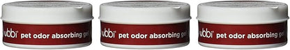 Ubbi Pet Odor Absorbing Eliminator Gel, Smell Removing Solid Lavender Scent Air Freshener, 12 Week Supply