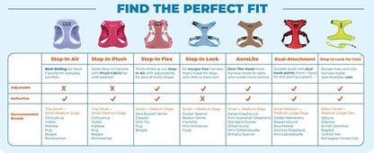 Best Pet Supplies - All Weather Plush, Reflective, No Pull Harness for Small, Medium Dogs, Cats - Secure with Hook & Loop Fastener, Buckle, Double D-Rings - Fuchsia Corduroy, M