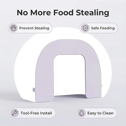 Front Cover Compatible with SureFeed Microchip Pet Feeder – Anti-Theft Barrier for Cats, Small Dogs, Stops Food Stealing, Easy Clip-On Design