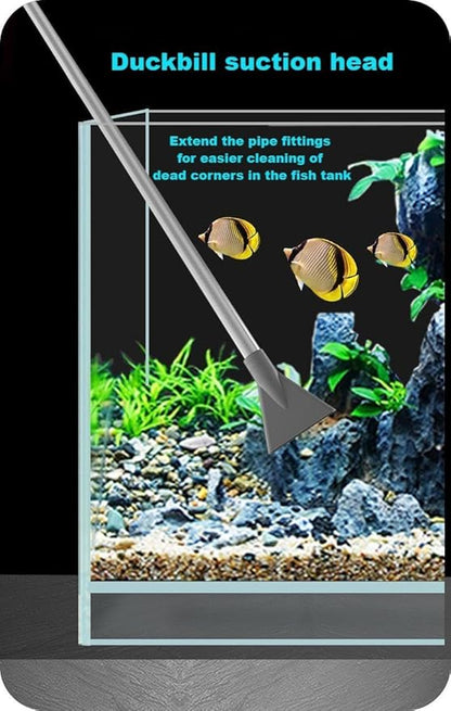 Aquarium Siphon Vacuum Cleaner,9.84 Foot Aquarium Gravel Cleaner kit, Thickened and Reinforced, Adjustable Water Volume, efficient Fish Tank Cleaning Tool, Durable 4-Piece Set