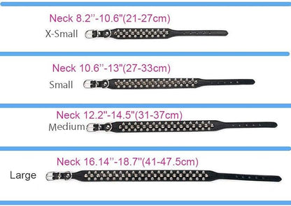 Spiked Dog Collar Soft Pu Leather Mushrooms Rivet Spike Studded Puppy Adjustable Pet Collars for Small Breeds (XS, Purple)