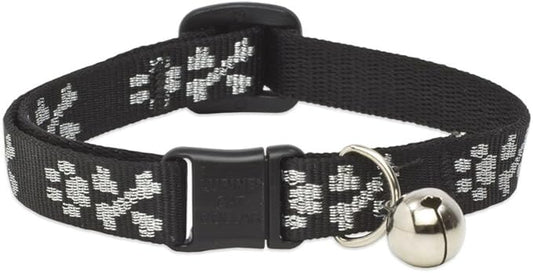 LupinePet Originals 1/2" Bling Bonz Cat Safety Collar with Bell , 8-12"