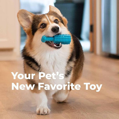 Oxyfresh Dog Dental Chew Toy - Best Dog Teeth Cleaning Toy – A Simple Bite and Brush Toy That Helps Remove Plaque, Cleans Teeth & Freshens Breath Without Brushing - Small