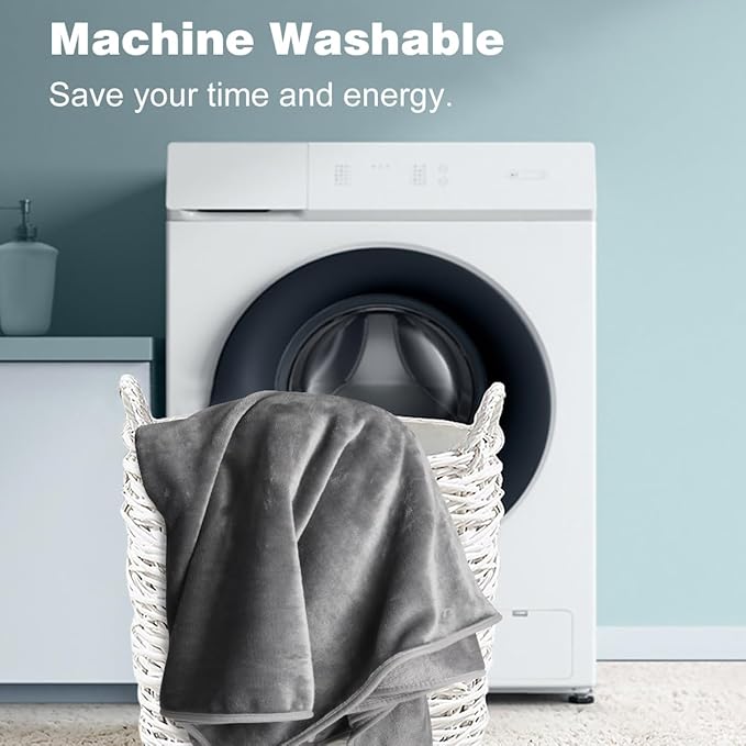Onarway Dog Blanket Washable for Puppy: 4 Packs Dog Blankets 40”x28” - Fluffy Soft Small Throw for Cat Puppy Kitten Dogs - Fleece Pet Blankets for Bed Sofa Car and Indoor - Light Grey