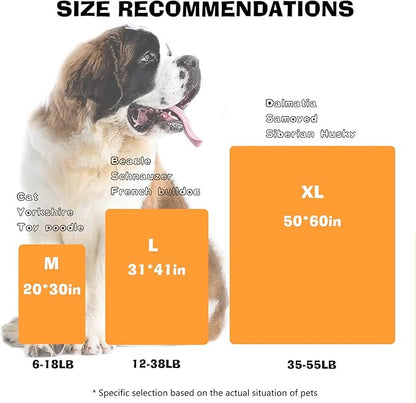 Dog Blankets for Large Dogs, 3 Pcs Dog Blanket Washable, Soft Fluffy Flannel Pet Blanket Mat Cover for Bed Couch, Cute Print Puppy Blanket 60" x 50"