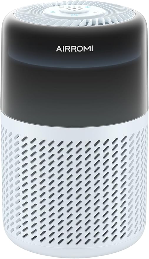 AIRROMI HEPA Air Purifier for Bedroom&Home,Pet Air Purifier for Home Pets,Removes Pet Odor,Cat Litter Smell,Dust,Smoke&Allergies,Quiet Room Air Purifier with Scents,360°Air Cleaner,A2005 Blue
