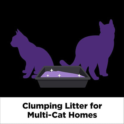 ARM & Hammer Clump & Seal Slide Platinum Multi-Cat Clumping Cat Litter, 14-Day Odor Control, EZ Clean Technology, 27.5 lbs – No Scrubbing, Powerful Odor Eliminator