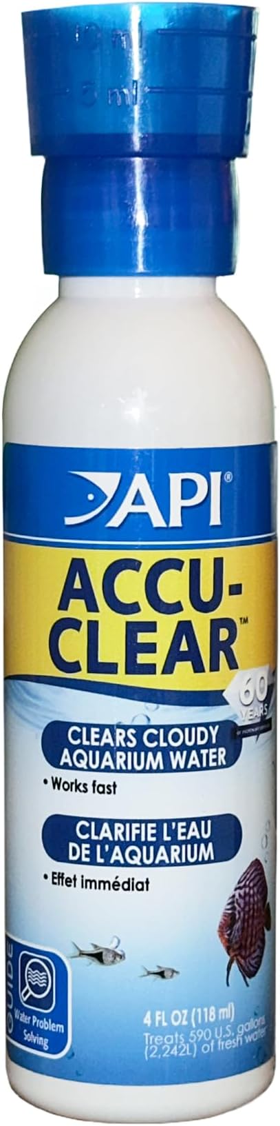 API ACCU-CLEAR Freshwater Aquarium Water Clarifier 4-Ounce Bottle