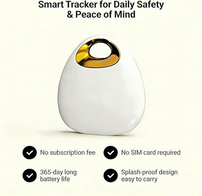 GPS Pet Tracker with Apple Find My Network, Android Compatibility, Real-Time Location Tracking, Water-Resistant (DINGWEIQI03)