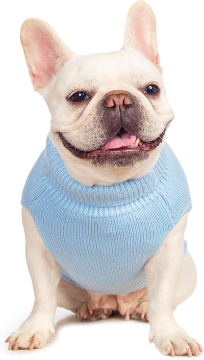 Stretchy Cat Sweater - 17 Colors & 6 Sizes | Snug Winter-Ready Knit for Boy/Girl Cats & Kittens(Blue, X-Large)