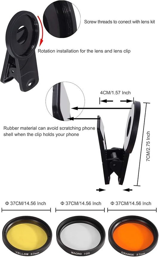 Aquarium Choice Coral Lens Filter Kits for Phone
