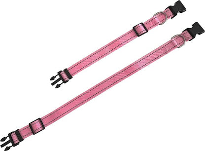 Adjustable Nylon Dog Collar, Reflective Collar 1 Inch 3/4 Inch 5/8 Inch Wide, for Large Medium Small Dogs