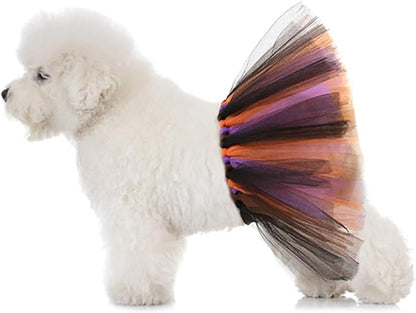 Lionheart glory Halloween Tutu Tulle for Dogs, Dog Costume Dress Ballerina Costume Skirt for Small Medium Large Dog Puppy Cats Pet Outfit Holiday Accessory Party