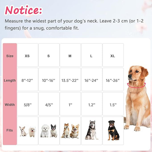 Cotton Dog Collar, Soft Adjustable Dog Collars for Large Dogs, Multi-Color Plaid Dog Collar for Small Medium Large Dogs, Cute Dog Collars Perfect for Girl or Boy Dog Collars-L