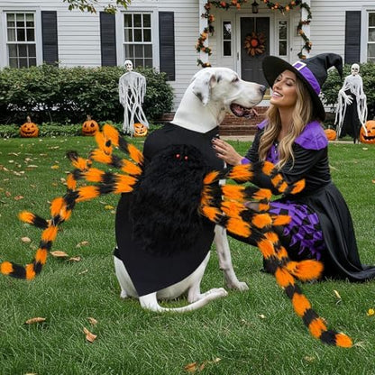 OurWarm Large Dog Halloween Costumes, 64 LED Spider Costume for XL Dogs - Image 5