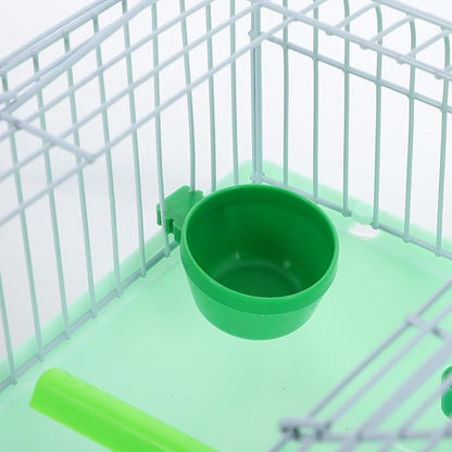 BESPORTBLE Portable Bird Travel Carrier Cage with Perch Food Box Waterer Transparent Bird Parrot Carrier Hamster cage