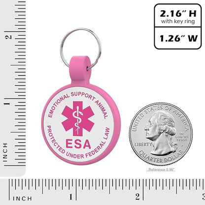 QR Code Dog Tag, QR Code Pet ID Tag, Dog ID Tag, Small Cat for Kitten and Puppy, Modifiable Free Online Profile, Scan QR Code Send Instant Location Alert Email (Rose, Regular)