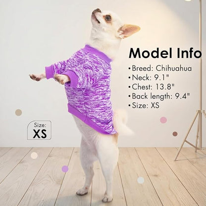 1 Pc Dog Sweaters for Small Dogs Girl Boy Winter Fleece Clothes Warm Soft Dog Sweatshirt Outfit for Dogs Cats Pet Apparel