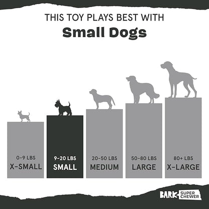 Barkbox Super Chewer Tough Dog Chew Toys for Aggressive Chewers, Dental Stimulating (Turkey - Small)