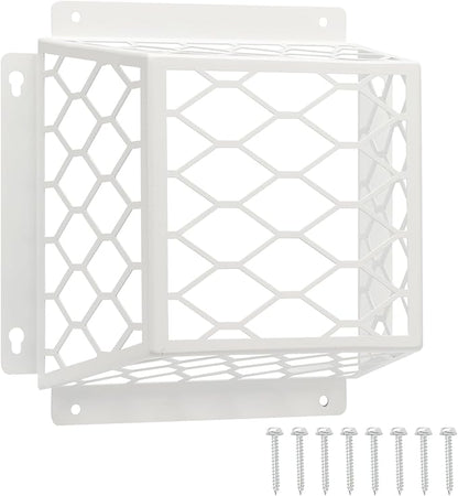Dryer Vent Bird Guard, Dryer Vent Cover Guard for Most 3" to 4" Bathroom Exhaust Fan Ventilation Cover, Outside Universal Steel Ventilation Bird Cage for Exhaust Fan Cover, 7"Lx7"Wx5"H