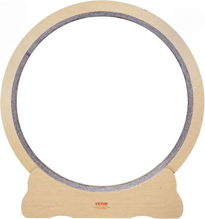 VEVOR Cat Exercise Wheel, 52" Large Cat Treadmill Wheel for Indoor Cats, Running Wheel with Detachable Carpet & Teaser for Running/Walking/Training, Suitable for Most Cats