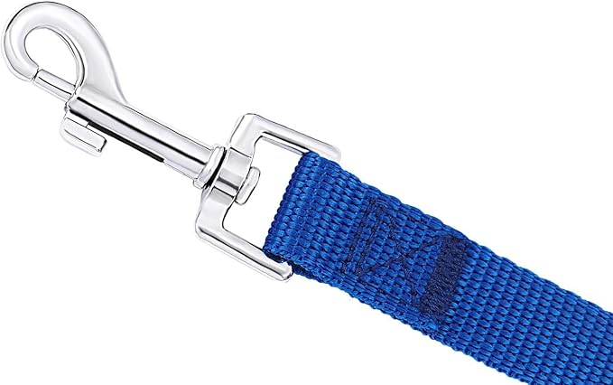 AMAGOOD Dog/Puppy Obedience Recall Training Agility Lead-15 ft 20 ft 30 ft 50 ft Long Leash-for Dog Training,Tie Out,Play,Safety,Camping (30Feet x 1Inch,Blue)