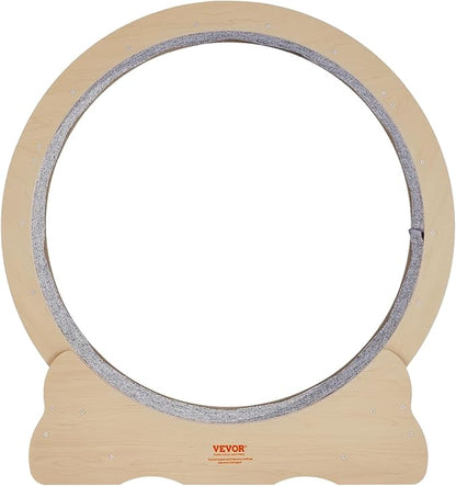 VEVOR Cat Exercise Wheel, Large Cat Treadmill Wheel for Indoor Cats, 35.8 inch Cat Running Wheel with Detachable Carpet and Cat Teaser for Running/Walking/Training, Suitable for Most Cats