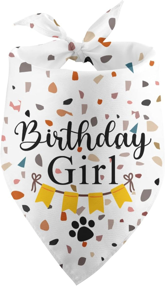 Dog Birthday Bandana Party Supplies Photo Prop Puppy Happy Birthday Dog Pet Scarf Accessories for Dog Lovers