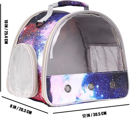 Bearded Dragon Travel Carrier, Guinea Pig Carrier Bag - Portable Small Animal Carrier Great for Bunny Lizard Hamster Hedgehog Outgoing Travel Carrying Case (Carrier - Blue)
