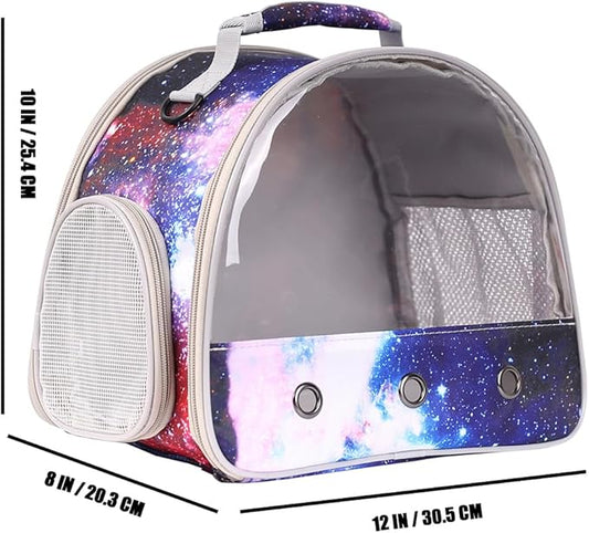 Bearded Dragon Travel Carrier, Guinea Pig Carrier Bag - Portable Small Animal Carrier Great for Bunny Lizard Hamster Hedgehog Outgoing Travel Carrying Case (Carrier - Blue)