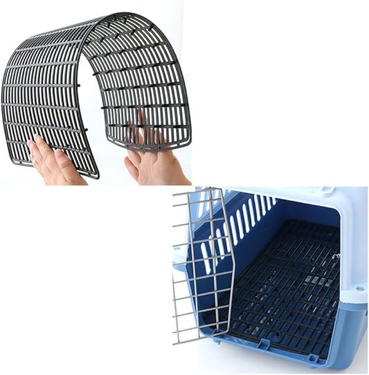 Plastic Mesh Tray for Dogs, Cats & Small Pets – Anti-Leak Crate Floor Grid, Cage Liner for Travel Carriers, Breathable Hygienic Base, Cut-to-Size PP Plastic (Small size15.7x9.4 in)