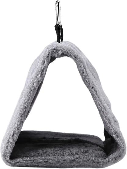 Warm Bird Nest House, Bird Bed for Cage Accessories, Parakeet Toys Hammock, Plush Parrot Hanging Hut Tent for Conure Cockatiel Lovebird Cockatoo
