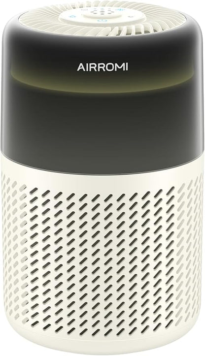 AIRROMI HEPA Air Purifier for Bedroom&Home,Pet Air Purifier for Home Pets,Removes Pet Odor,Cat Litter Smell,Dust,Smoke&Allergies,Quiet Room Air Purifier with Scents,360°Air Cleaner,A2005 Yellow