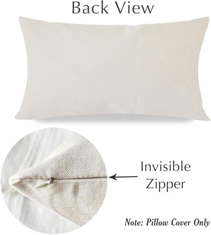 PANDICORN Summer Beach Throw Pillow Cover 12x20 Inch Sayings You Me and The Sea Ocean Sea Coastal Blue Outdoor Nautical Decorations Lumbar Decorative Cushion Case for Home Living Room Sofa Couch Decor