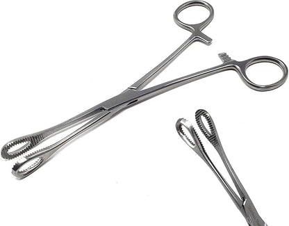 A2Z-Aquascaping Maintenance Tools Accessories,Anti-Rust Stainless Steel Tweezers Scissors Spatula for Aquarium Tank Clean, Fish Tank, Bonsai, Algae Scrapers (7" Coral Hemostat Forceps - Straight)