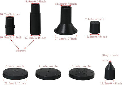 Bird Bath Fountains Accessories DGBRSM Garden Waterfall Fountain Pool Pond Bird Bath Solar Panel Powered Fountain Water Pump Parts Garden Supplies 5pcs Nozzles and 3pcs Adapters Kit