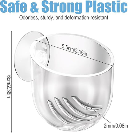3 Pack Aquarium Plant Holder Clear Fish Tank Plant Holder Fishes Tanks Plants Pot Acrylic Aquarium Planter Cup with Suction Cups for Home Aquariums Aquascape Decor, Red Worm Fish Shrimp Feeder