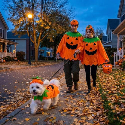 FLAdorepet Halloween Matching Dog and Owner Clothes Pumpkin Costume,M - Image 3